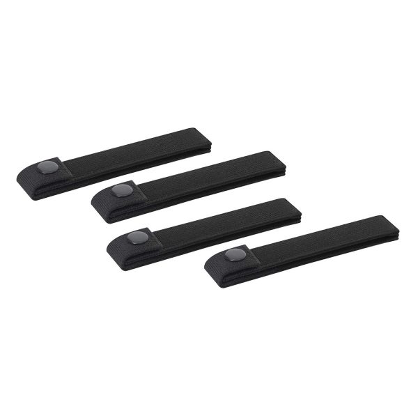 Rothco Black MOLLE Replacement Straps - 4 Pack
