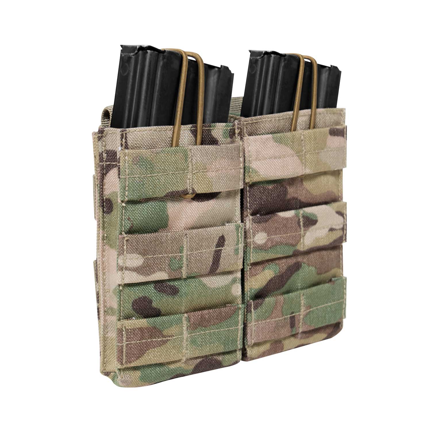 Rothco Multi Cam MOLLE Open Top Double Mag Pouch - Robbins Airsoft